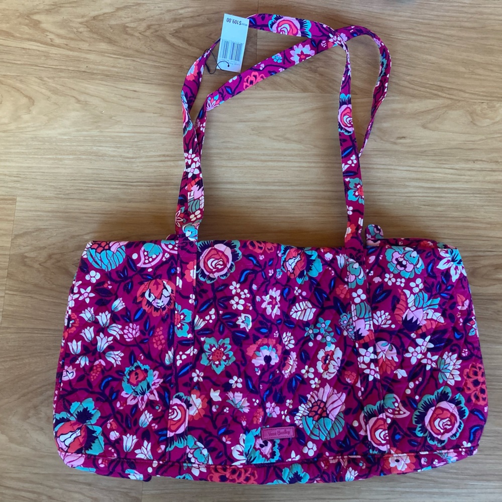 Vera Bradley Floral 3 piece Travel Bag Set New With Tags